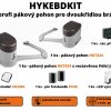 HykeBDKit - HYKEBDKCE profi pákový pohon pro dvoukřídlou bránu